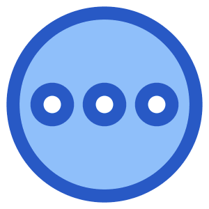 Horizontal Menu Circle Icon from Plump Duo - Free Set