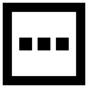 Horizontal Menu Square Icon from Sharp Remix - Free Set
