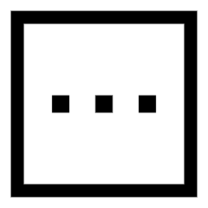 Horizontal Menu Square Icon from Sharp Line - Free Set