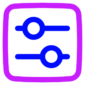 Horizontal Slider Square Icon from Plump Neon - Free Set