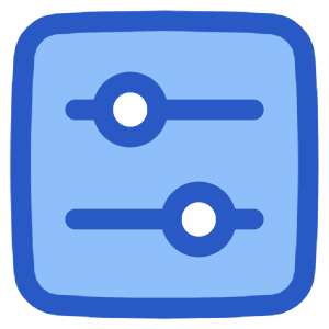 Horizontal Slider Square Icon from Plump Duo - Free Set