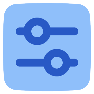 Horizontal Slider Square Icon from Plump Flat - Free Set