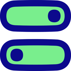 Horizontal Toggle Button Icon from Flex Pop - Free Set
