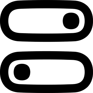 Horizontal Toggle Button Icon from Flex Remix - Free Set