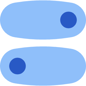 Horizontal Toggle Button Icon from Flex Flat - Free Set