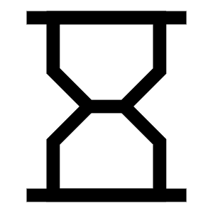 Hourglass Icon from Sharp Line - Free Set