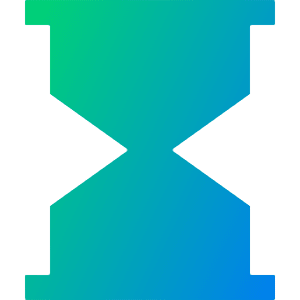 Hourglass Icon from Sharp Gradient- Free Set