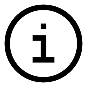 Information Circle Icon from Sharp Line - Free Set