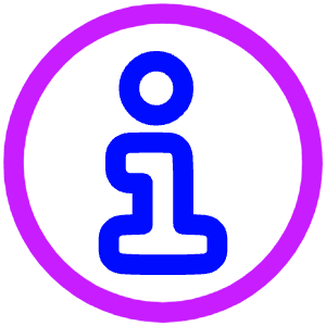 Information Circle Icon from Plump Neon - Free Set