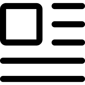 Insert Top Left Icon from Core Line - Free Set
