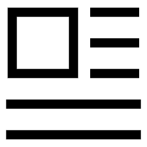 Insert Top Left Icon from Sharp Line - Free Set
