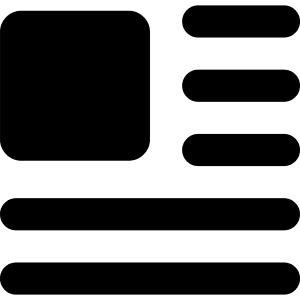 Insert Top Left Icon from Core Solid - Free Set