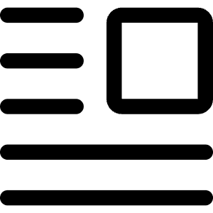 Insert Top Right Icon from Core Line - Free Set