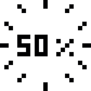 Interface Essential Loading 50 Percent Icon from Pixel - Free Set