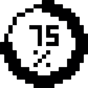 Interface Essential Loading 75 Percent 1 Icon from Pixel - Free Set