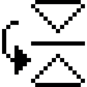 Interface Essential Reflect Down Icon from Pixel - Free Set