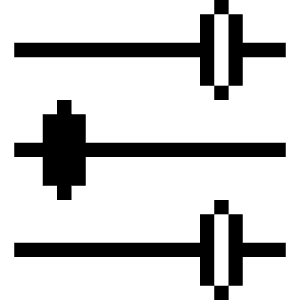 Interface Essential Setting Slide Icon from Pixel - Free Set