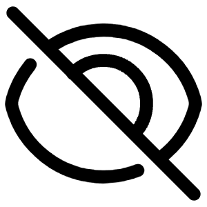 Invisible 1 Icon from Plump Line - Free Set