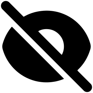Invisible 1 Icon from Plump Solid - Free Set