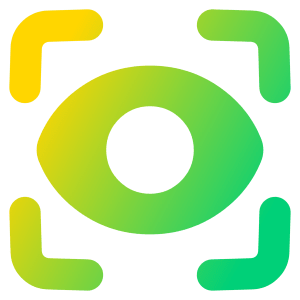 Iris Scan Icon from Plump Gradient - Free Set