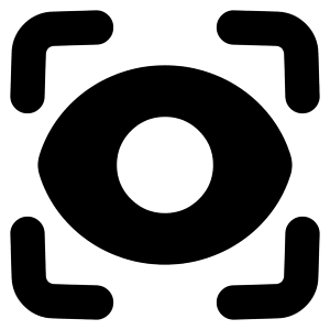 Iris Scan Icon from Plump Solid - Free Set