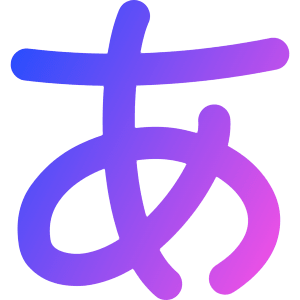 Japanese Alphabet Icon from Flex Gradient - Free Set