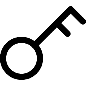 Key Icon from Core Line - Free Set