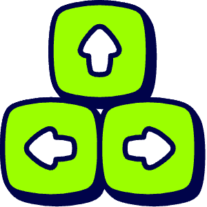 Keyboard Direction Icon from Stickies Duo - Free Set