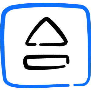 Keyboard Eject Button Icon from Freehand Duotone - Free Set