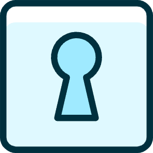Keyhole Square Icon from Ultimate Duotone - Free Set
