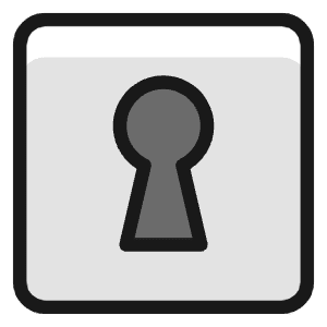 Keyhole Square Icon from Ultimate Colors - Free Set