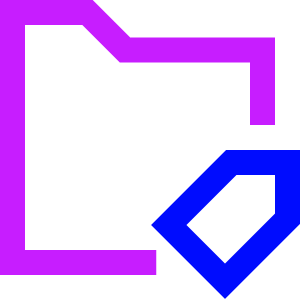 Label Folder Tag Icon from Sharp Neon - Free Set
