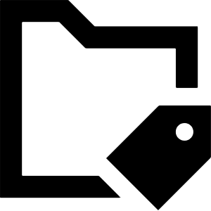 Label Folder Tag Icon from Sharp Remix - Free Set