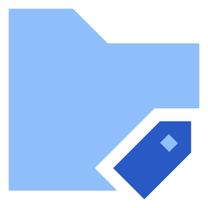 Label Folder Tag Icon from Sharp Flat - Free Set
