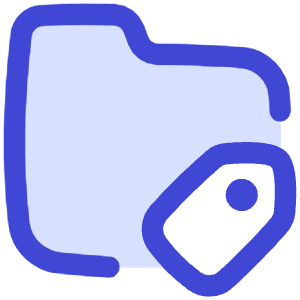 Label Folder Tag Icon from Flex Duo - Free Set