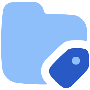 Label Folder Tag Icon from Flex Flat - Free Set