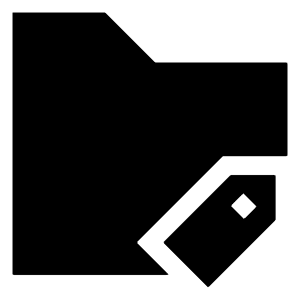 Label Folder Tag Icon from Sharp Solid - Free Set