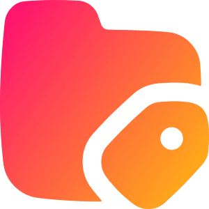 Label Folder Tag Icon from Flex Gradient - Free Set