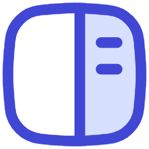Layout Right Sidebar Icon from Flex Duo - Free Set