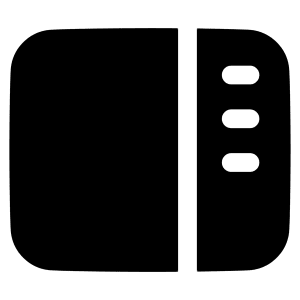 Layout Right Sidebar Icon from Plump Solid - Free Set