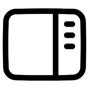 Layout Right Sidebar Icon from Plump Line - Free Set