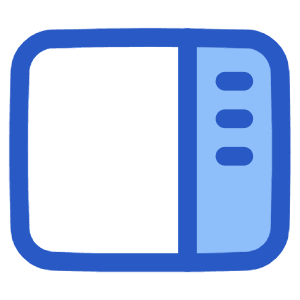 Layout Right Sidebar Icon from Plump Duo - Free Set