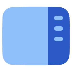 Layout Right Sidebar Icon from Plump Flat - Free Set