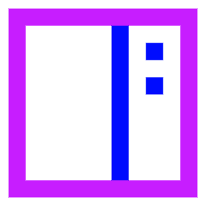 Layout Right Sidebar Icon from Sharp Neon - Free Set