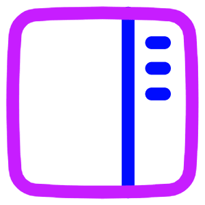 Layout Right Sidebar Icon from Plump Neon - Free Set