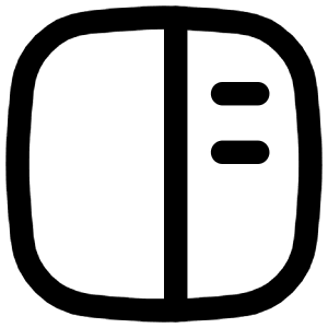 Layout Right Sidebar Icon from Flex Line - Free Set