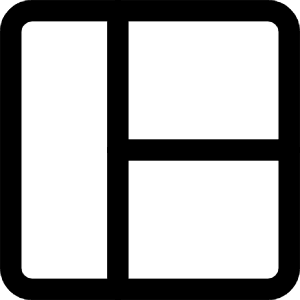 Layout Window 1 Icon from Core Line - Free Set