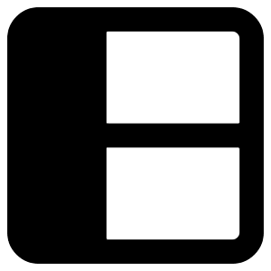 Layout Window 1 Icon from Core Remix - Free Set