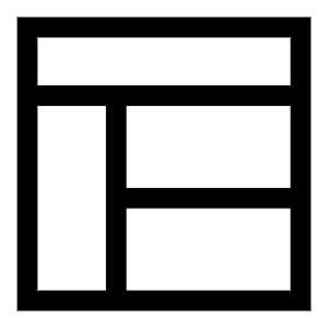 Layout Window 2 Icon from Sharp Line - Free Set