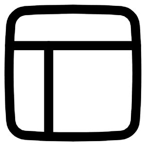 Layout Window 4 Icon from Plump Line - Free Set